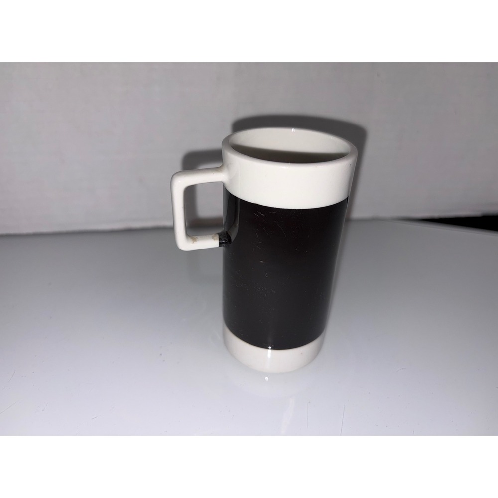 Vintage Braniff Airlines Hall China Black & White Mug